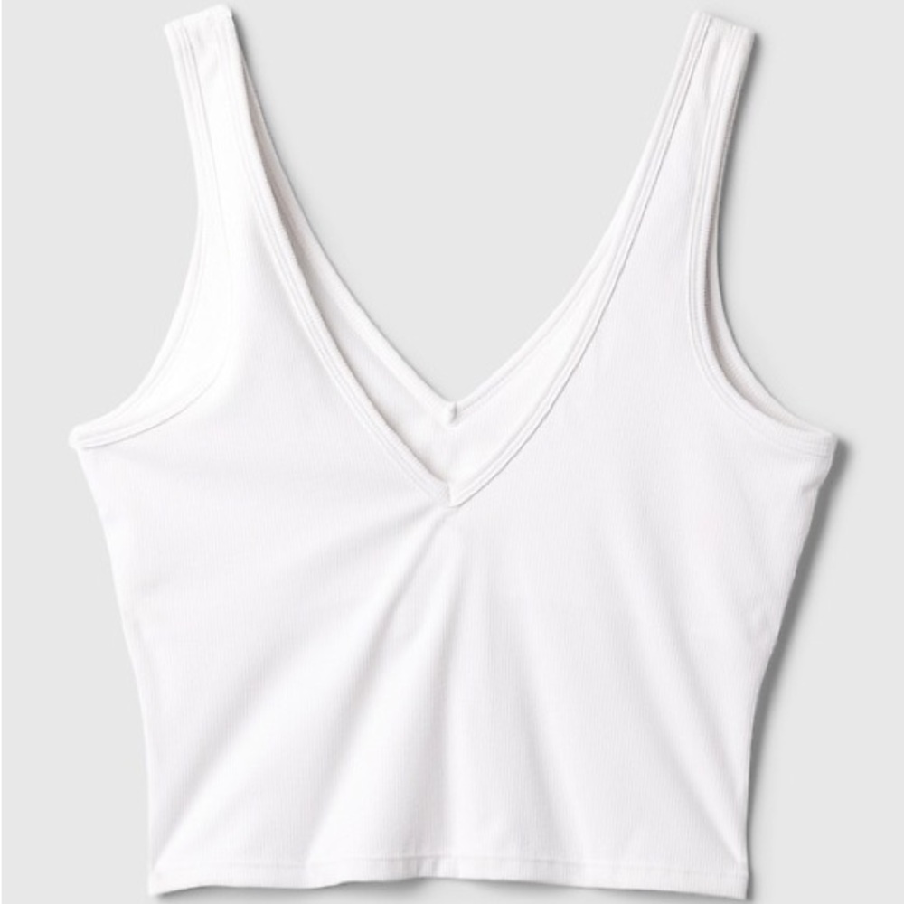 GapFit Studio Rib V-Neck Brami XS top
